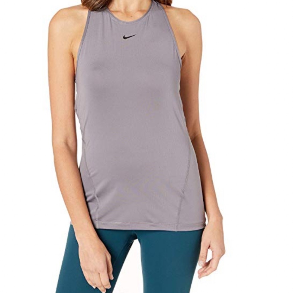 Nike Women's Pro Tank Top, Dri-Fit Training Tank, Large, Gray New With Tag